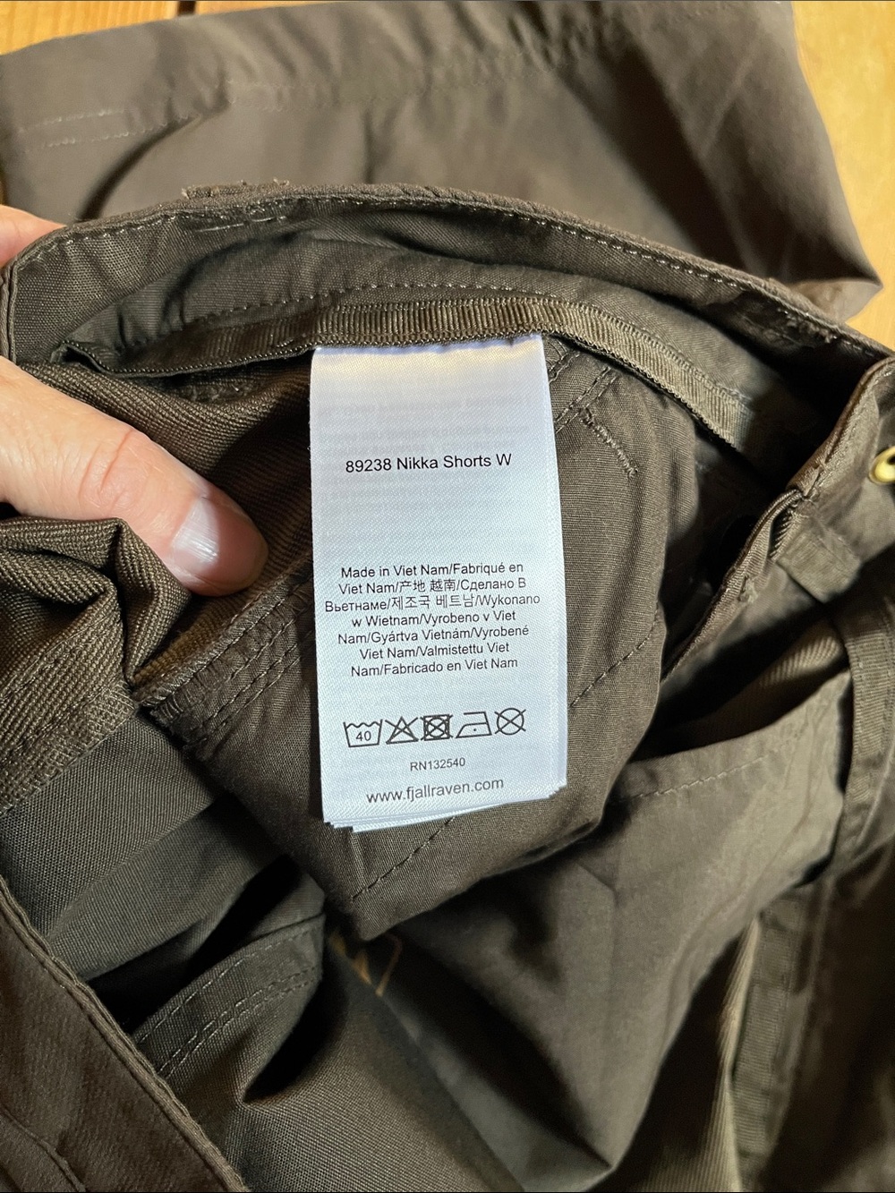 FJALLRAVEN Women's 26 Brown Nikka Shorts G-1000 - Picture 7 of 8